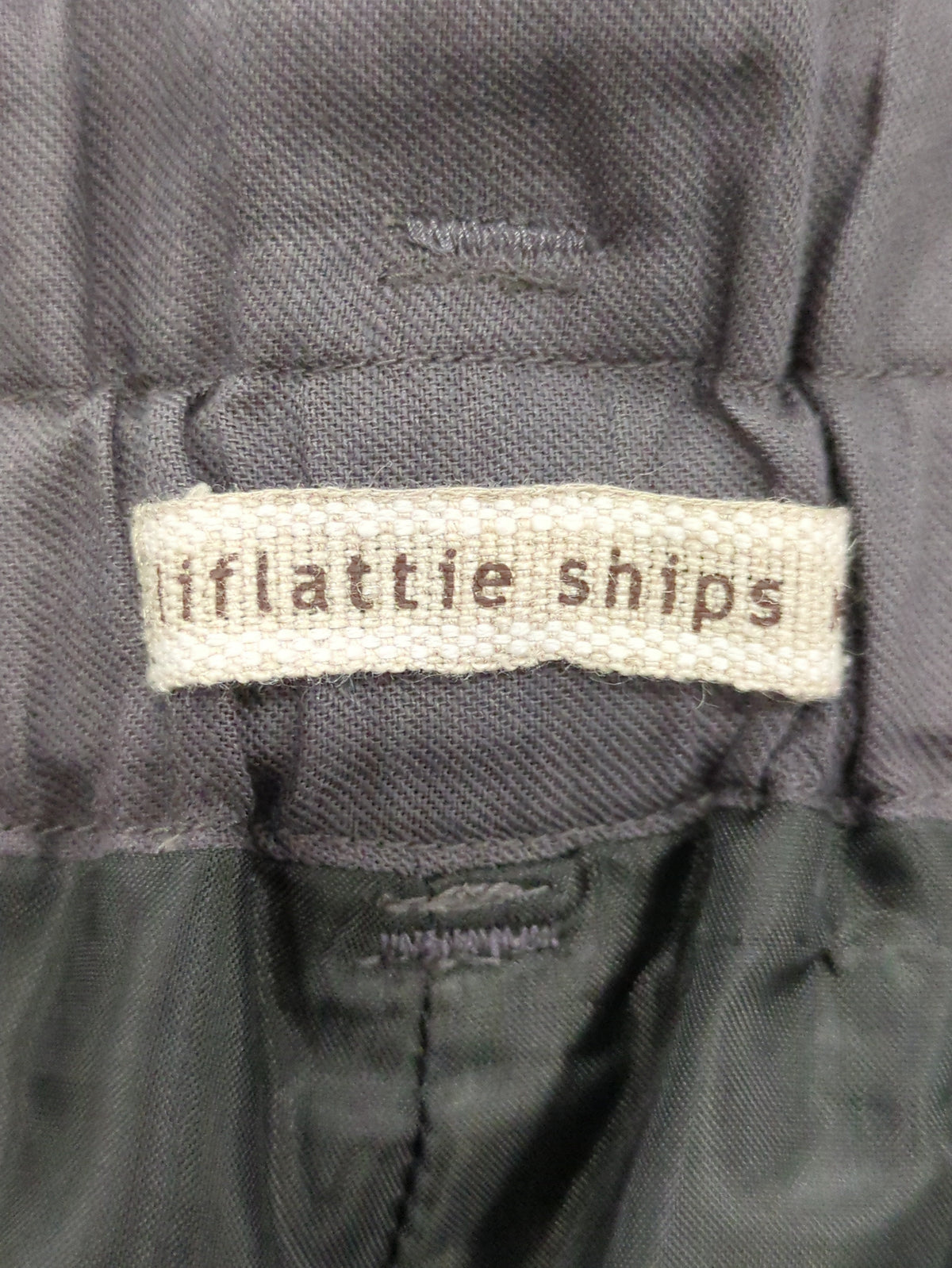 liflattie ships: ソリッド ベルト パンツ