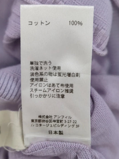 unfil:〈手洗い可能〉コットンリブニットパンツ