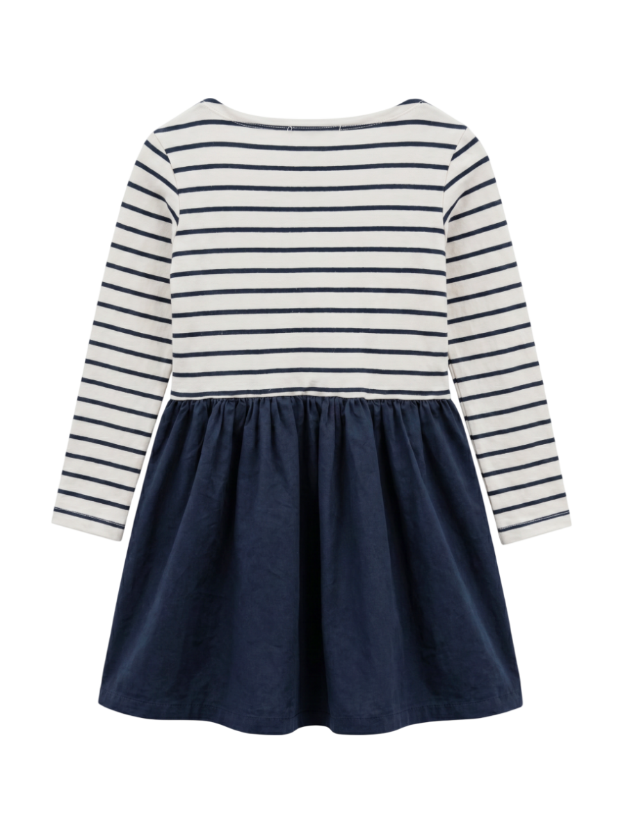 SHIPS KIDS:ボーダー ドッキング ワンピース(100〜130cm)