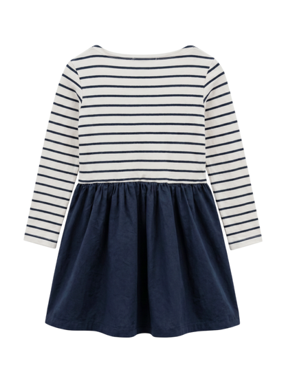 SHIPS KIDS:ボーダー ドッキング ワンピース(100〜130cm)