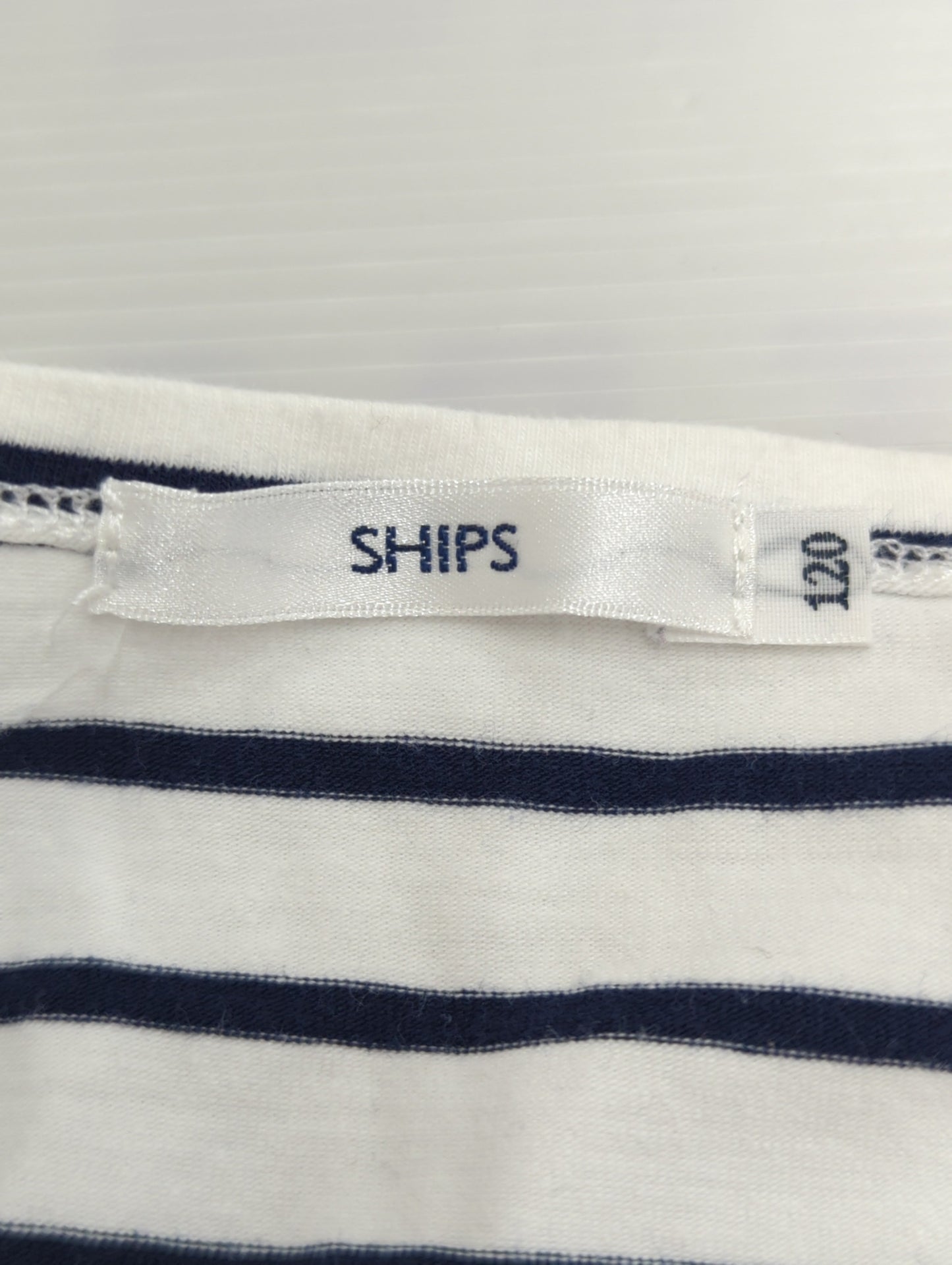 SHIPS KIDS:ボーダー ドッキング ワンピース(100〜130cm)