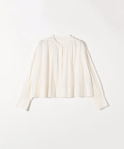 SHIPS any:〈洗濯機可能〉キャンブリック ボリューム ショート シャツ