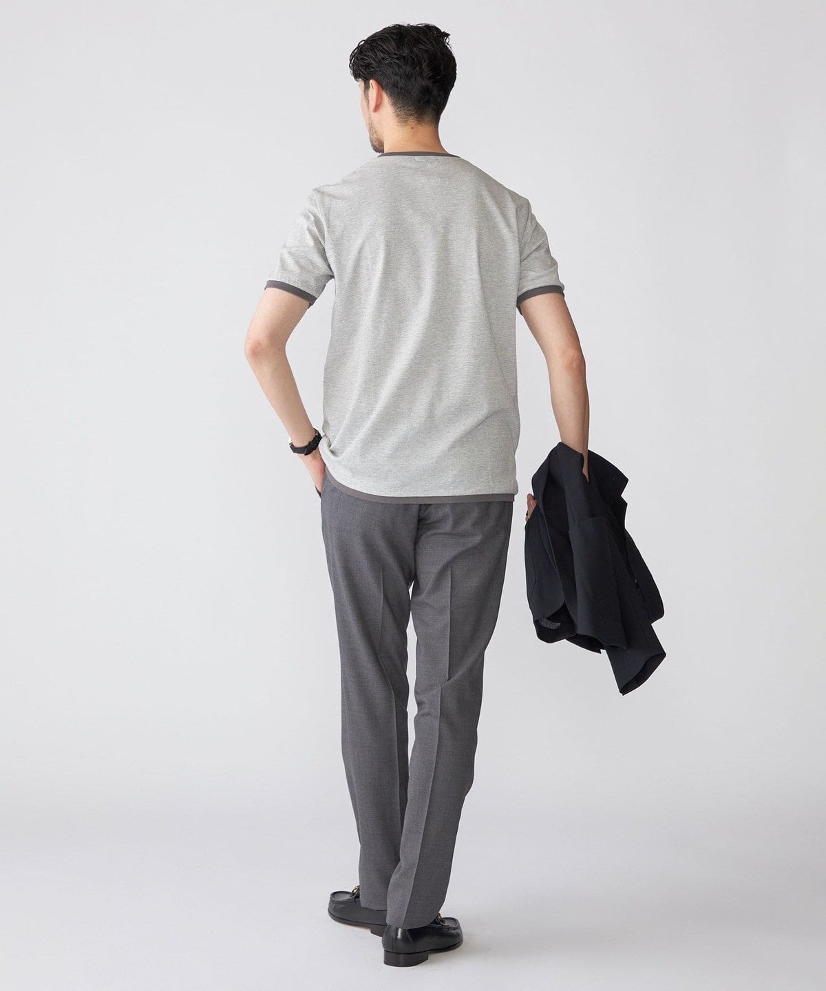 SHIPS: バーズアイ クルーネック Tシャツ