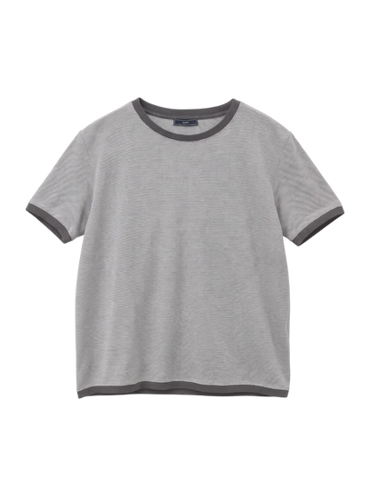 SHIPS: バーズアイ クルーネック Tシャツ