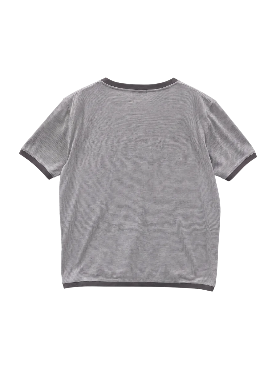 SHIPS: バーズアイ クルーネック Tシャツ