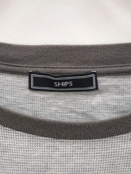 SHIPS: バーズアイ クルーネック Tシャツ
