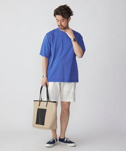 SHIPS: ピマコットン ガーメントダイ クルーネック Tシャツ