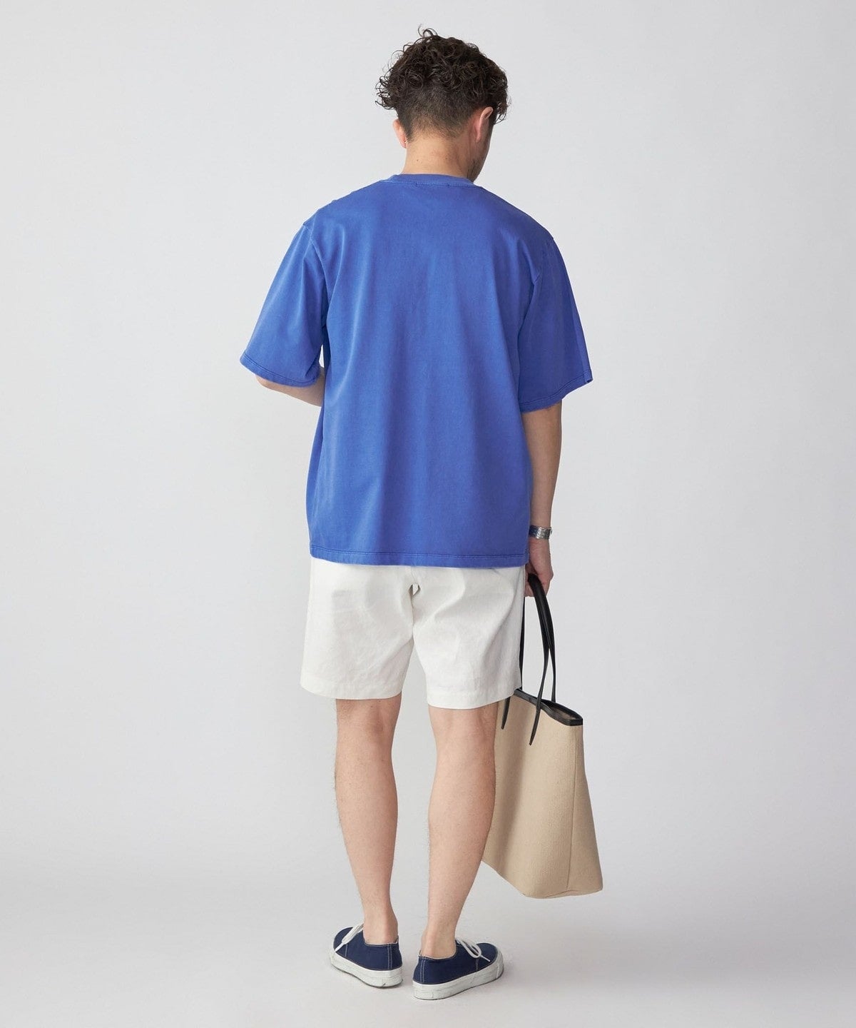 SHIPS: ピマコットン ガーメントダイ クルーネック Tシャツ