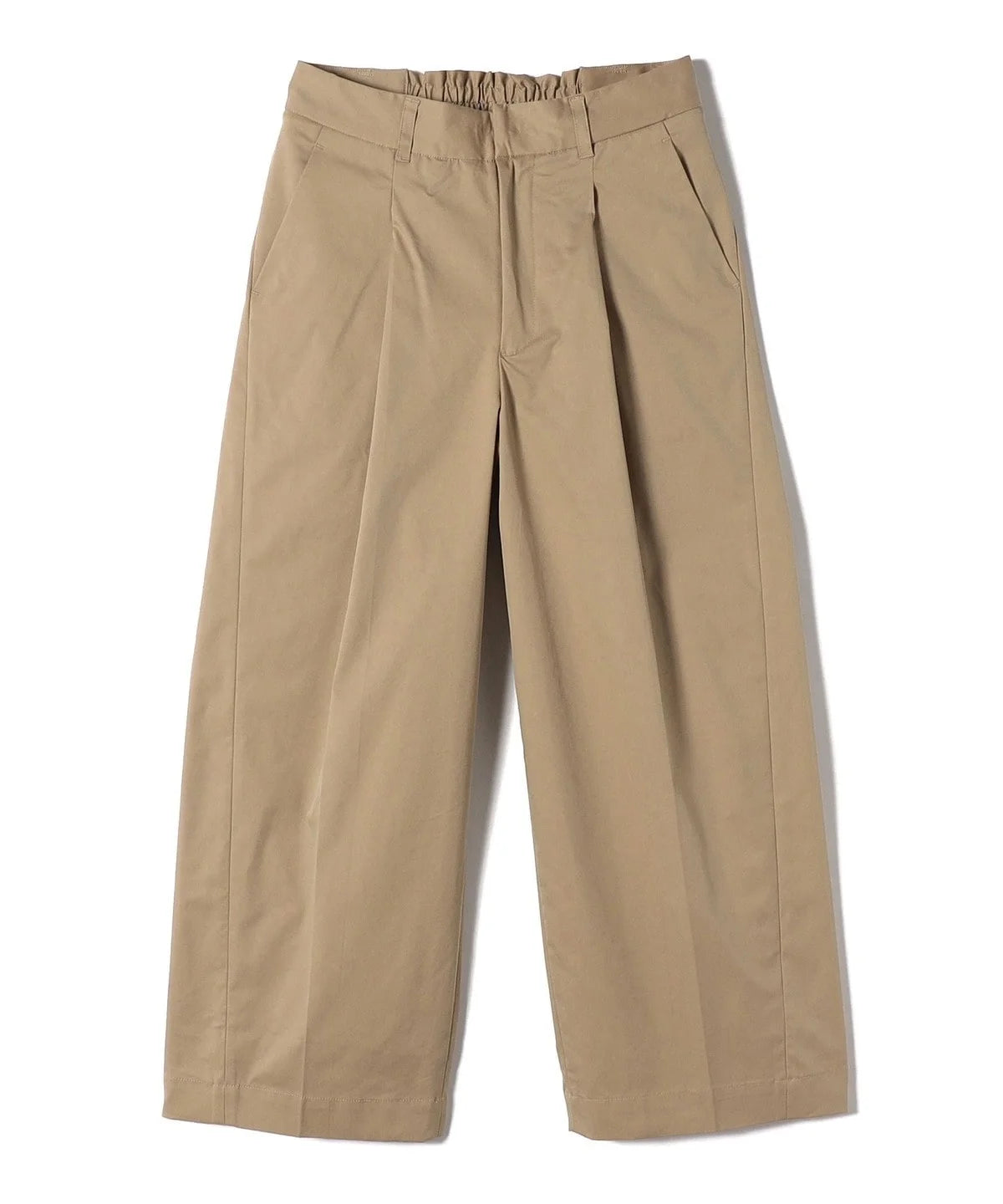 SHIPS Primary Navy Label:〈洗濯機可能〉ワンタック ワイド チノパン