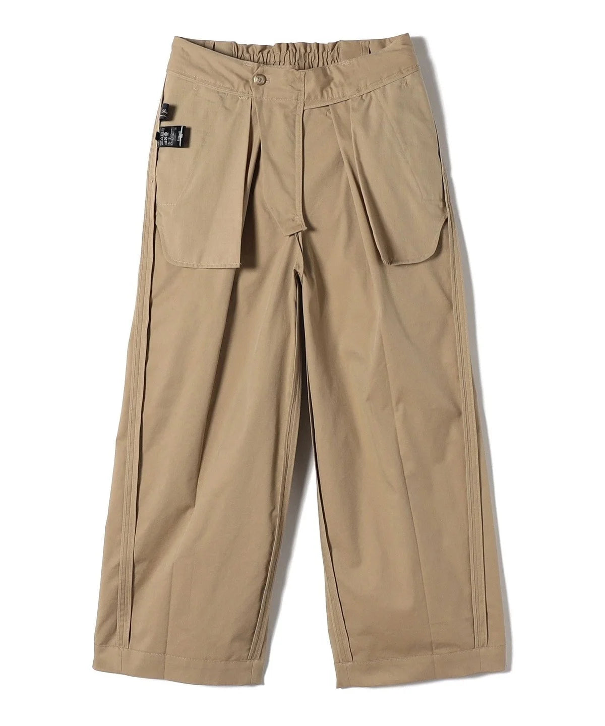 SHIPS Primary Navy Label:〈洗濯機可能〉ワンタック ワイド チノパン