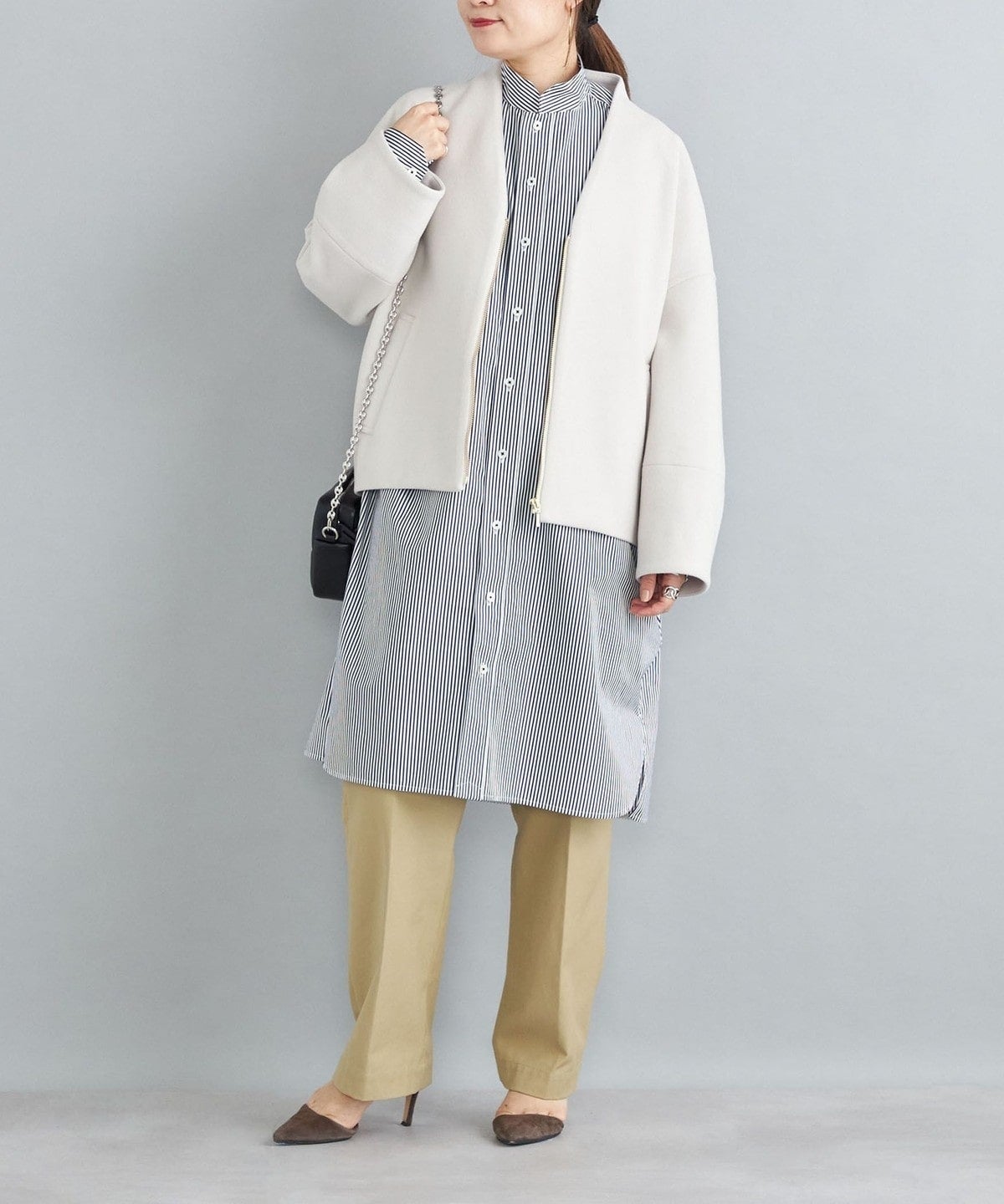 〈手洗い可能〉コクーンジップブルゾン 22FW