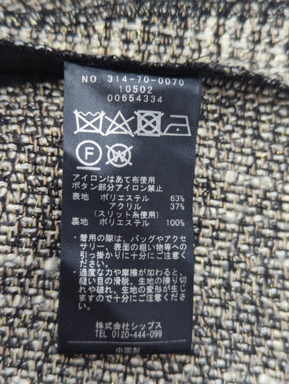 〈セレモニー対応可〉スラブ ツイード ジレ（セットアップ対応）