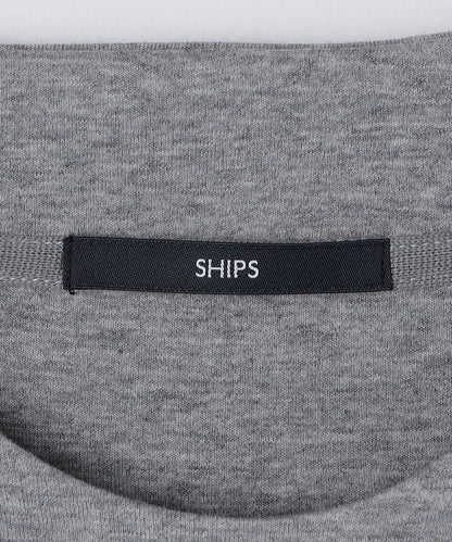 【WEB限定】SHIPS: テレワーク ビズ ワンポイントロゴ ハイゲージ ダブルニット スウェット