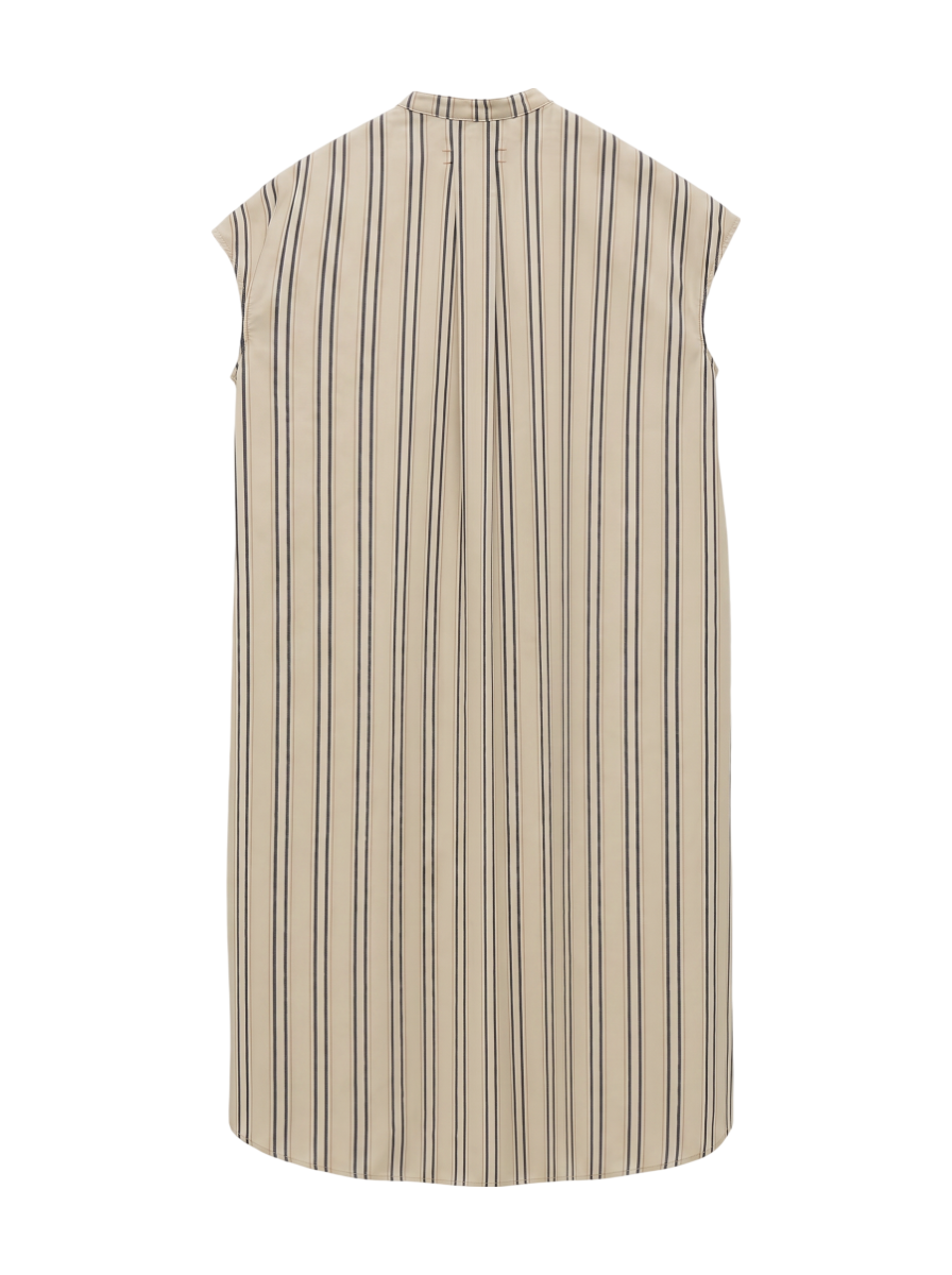 UNFIL:CTN TWILL SLEEVELESS OP