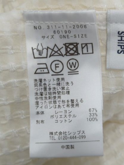 〈手洗い可能〉 ジャカード バンドカラー ブラウス 24SS