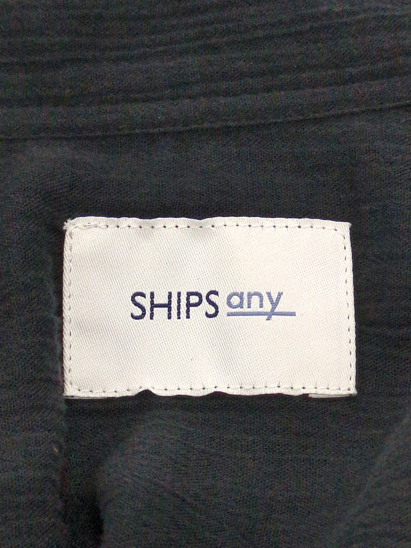 SHIPS any:〈ウォッシャブル〉オーガニックコットン クレープ シャツ ワンピース