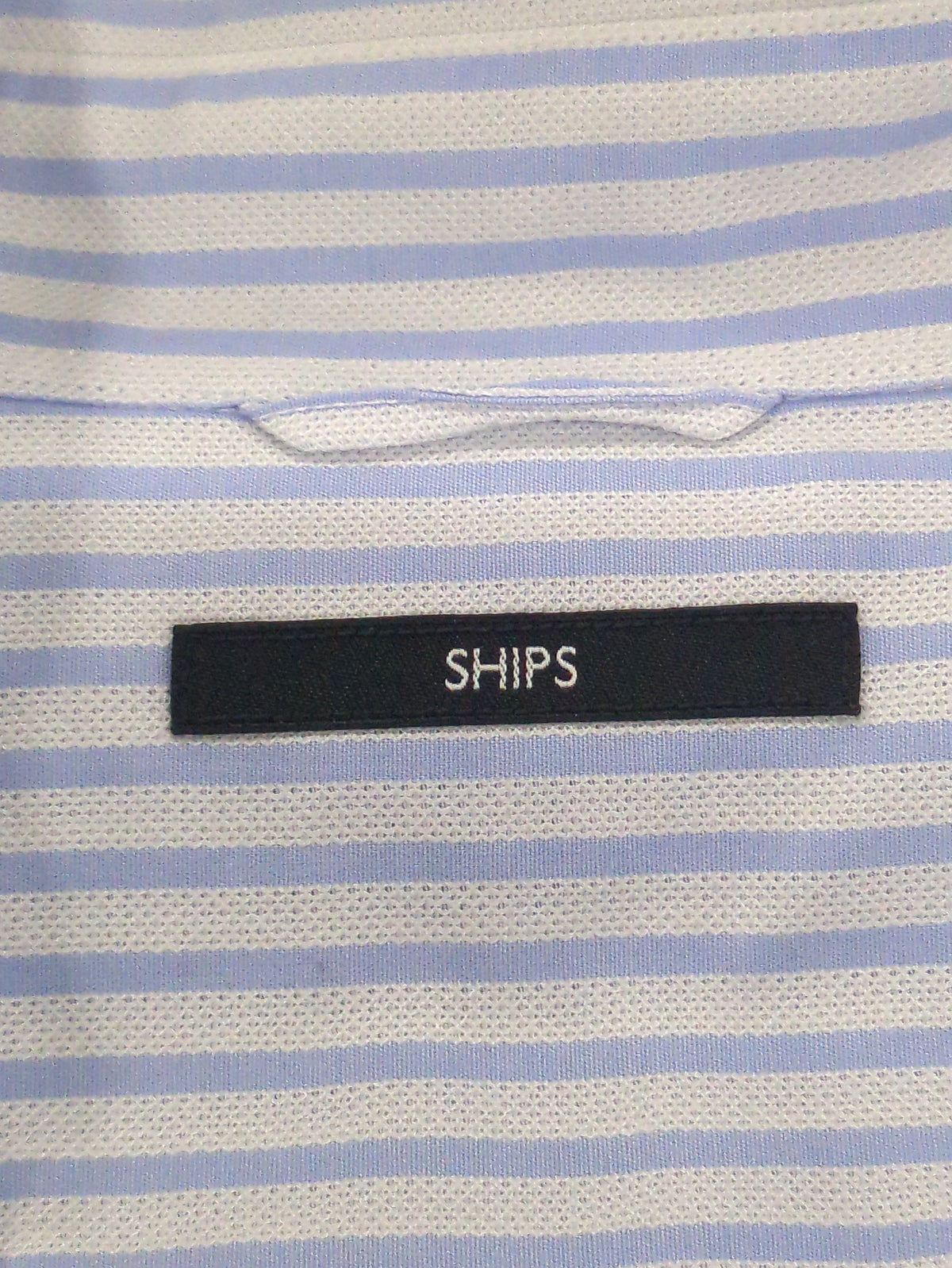 SHIPS: セミワイド レノクロス ストライプ シャツ