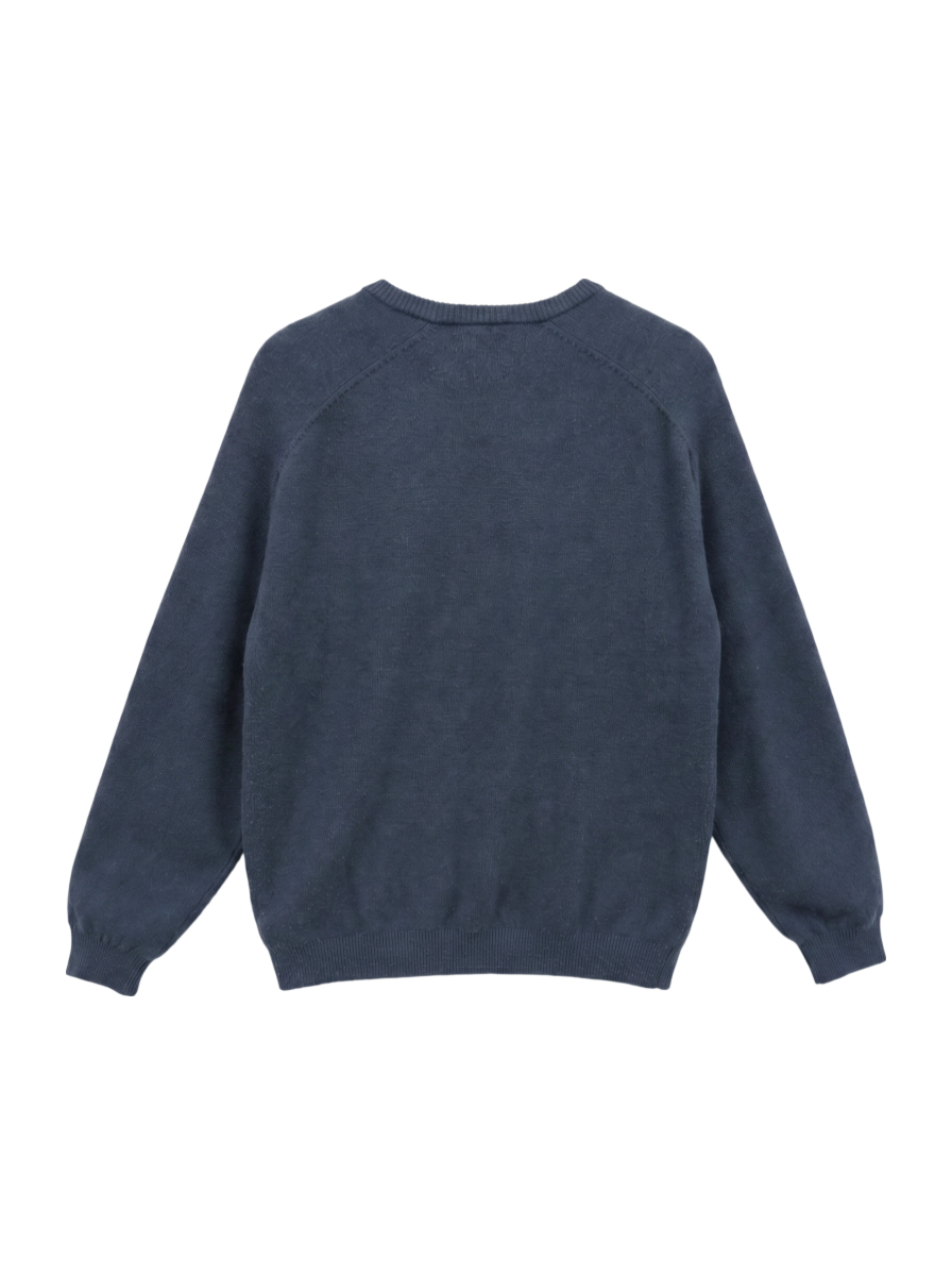 BATONER: FLEECE WOOL V-NECK KNIT