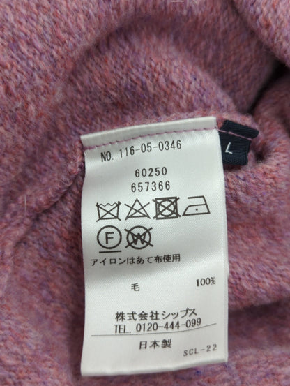 SHIPS: 奥山メリヤス ブリティッシュ ウール クルーネック ニット
