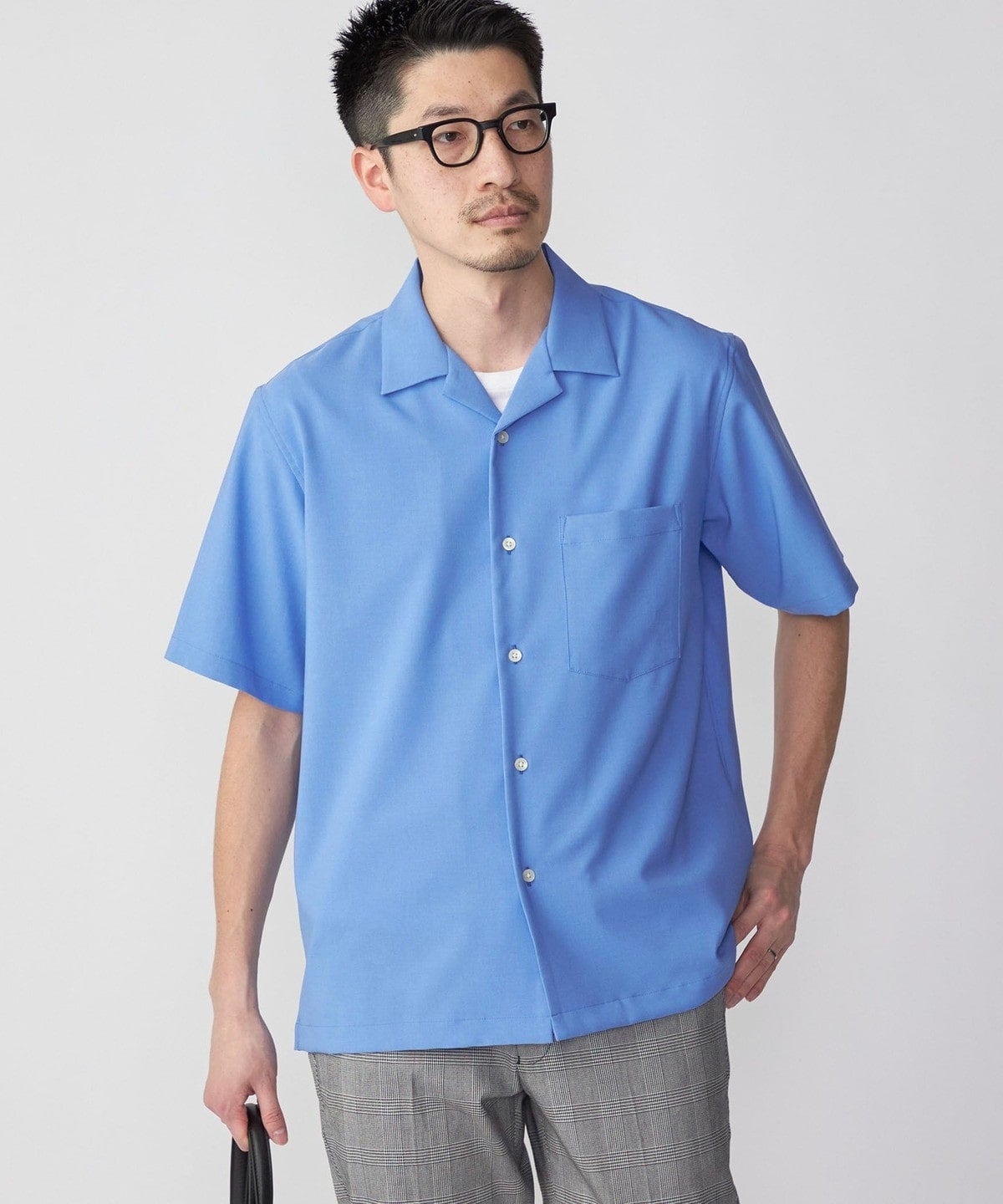 SHIPS: MADE IN JAPAN ドライタッチ オープンカラーシャツ 23SS