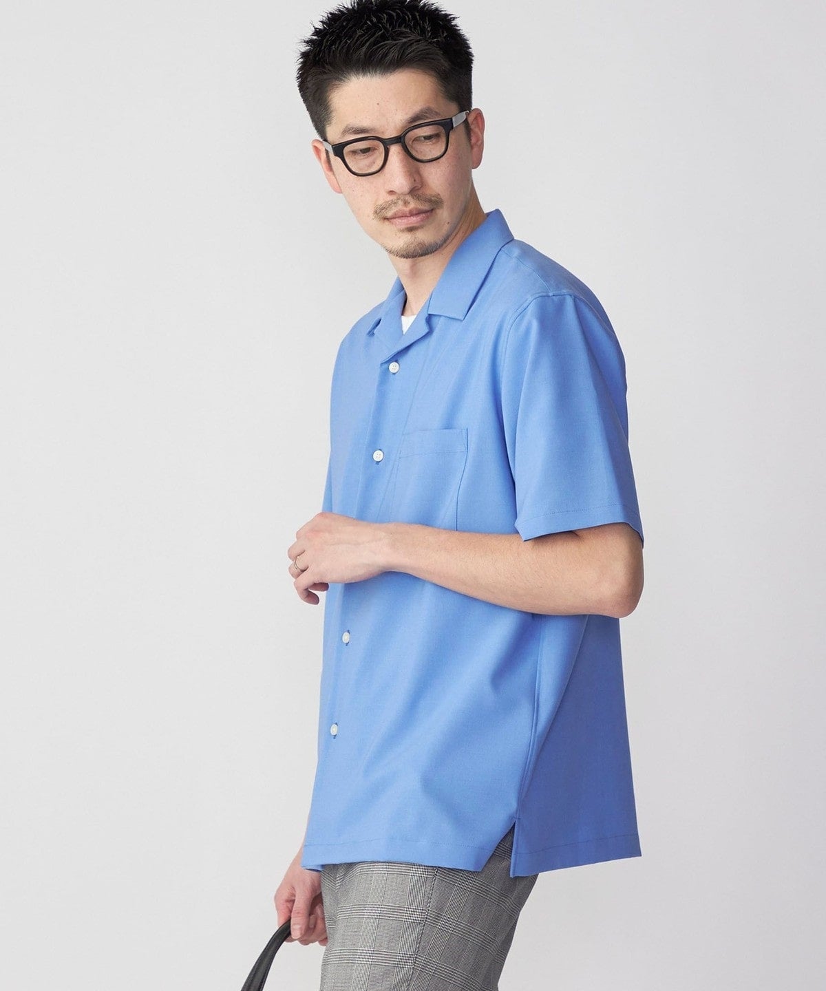 SHIPS: MADE IN JAPAN ドライタッチ オープンカラーシャツ 23SS