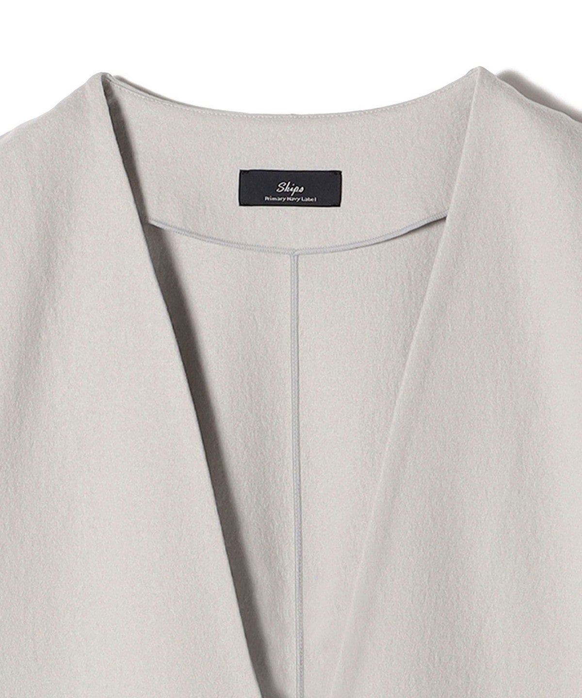 SHIPS Primary Navy Label:〈手洗い可能〉ウール ジャージー オーバー ベスト