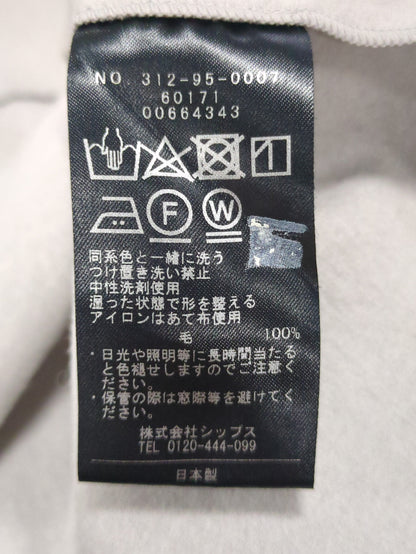 SHIPS Primary Navy Label:〈手洗い可能〉ウール ジャージー オーバー ベスト