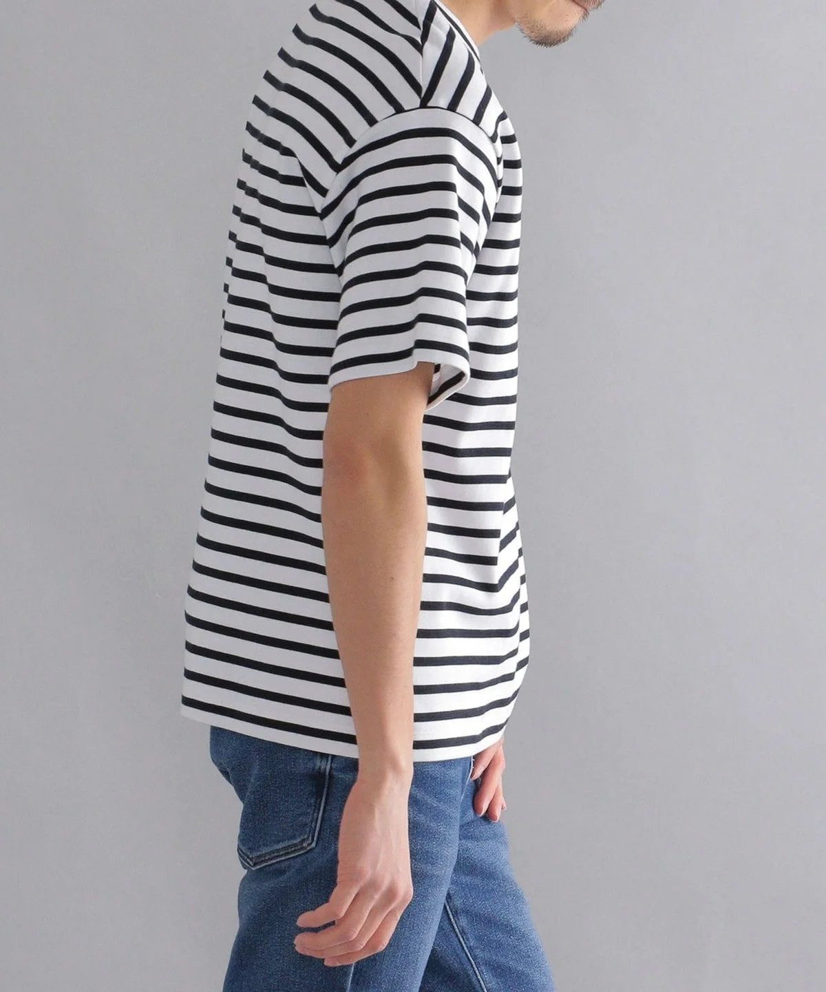 SHIPS: ミラノリブ クルーネック プルオーバー Tシャツ 22SS