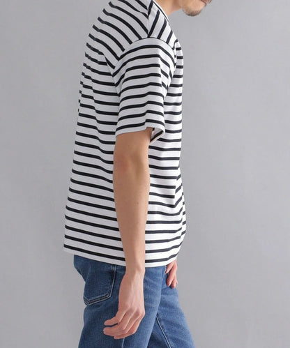 SHIPS: ミラノリブ クルーネック プルオーバー Tシャツ 22SS