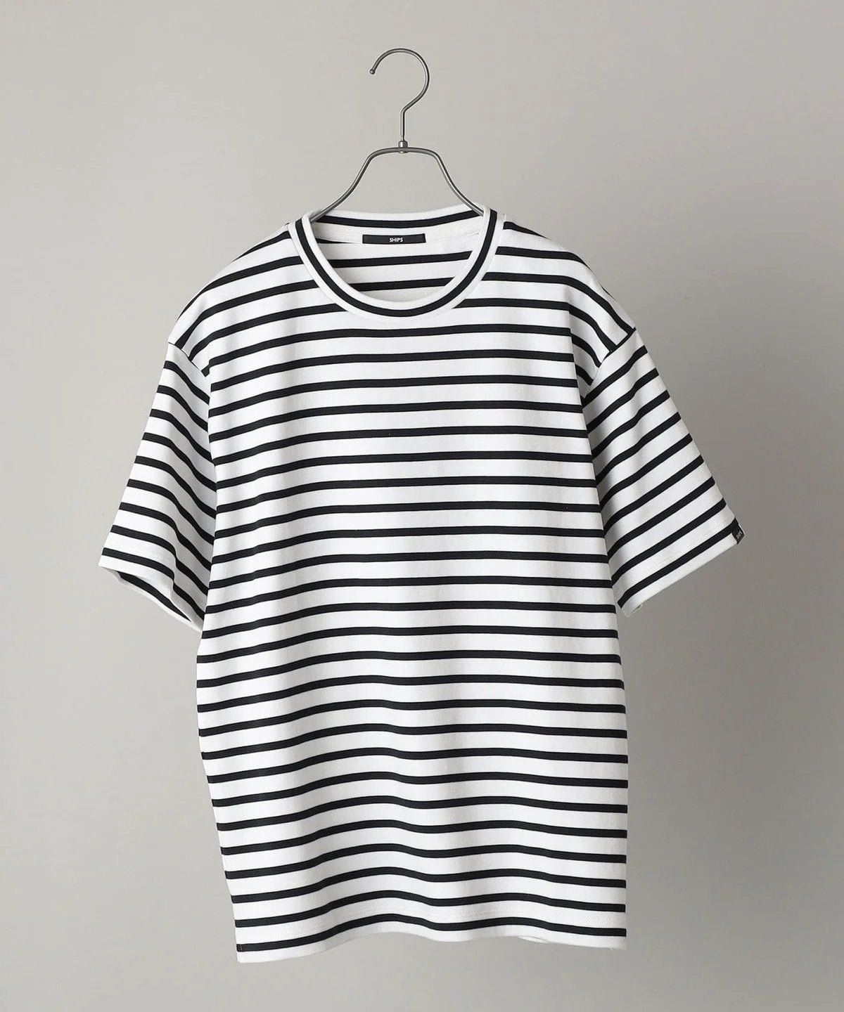 SHIPS: ミラノリブ クルーネック プルオーバー Tシャツ 22SS