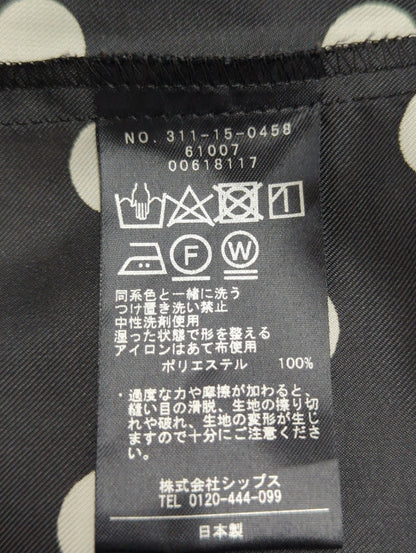 〈手洗い可能〉ポルカドットボウタイブラウス