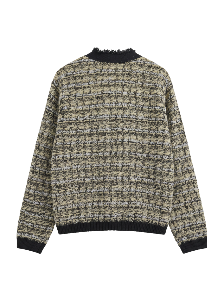 SHIPS any: ツイーディー ニット カーディガン ジャケット