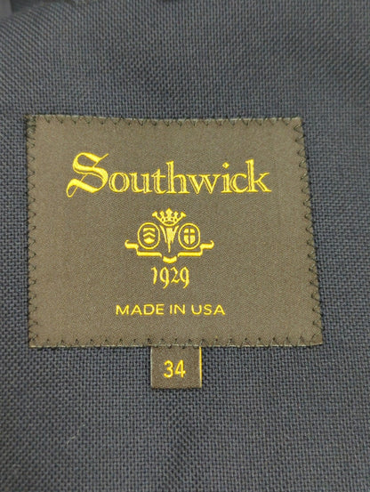 Southwick: PAXTON ウール ネイビー ダブルブレザー