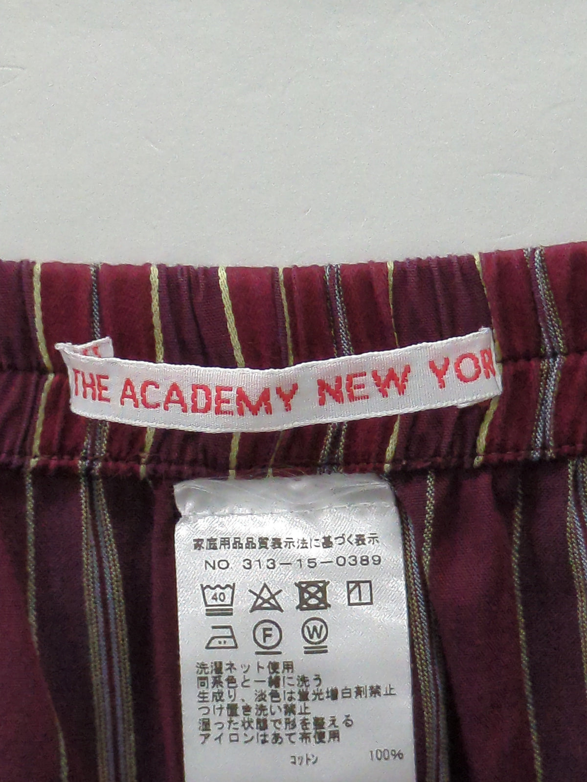 THE ACADEMY NEW YORK:ALL DAY パジャマパンツ