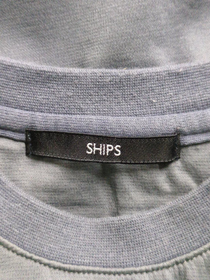 SHIPS: コットン ポンチ クルーネック Tシャツ