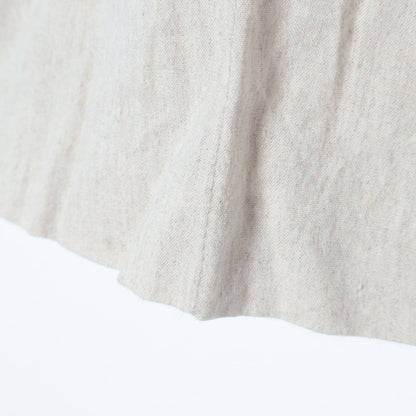 〈手洗い可能〉ウエストゴム麻混ピンタックパンツ