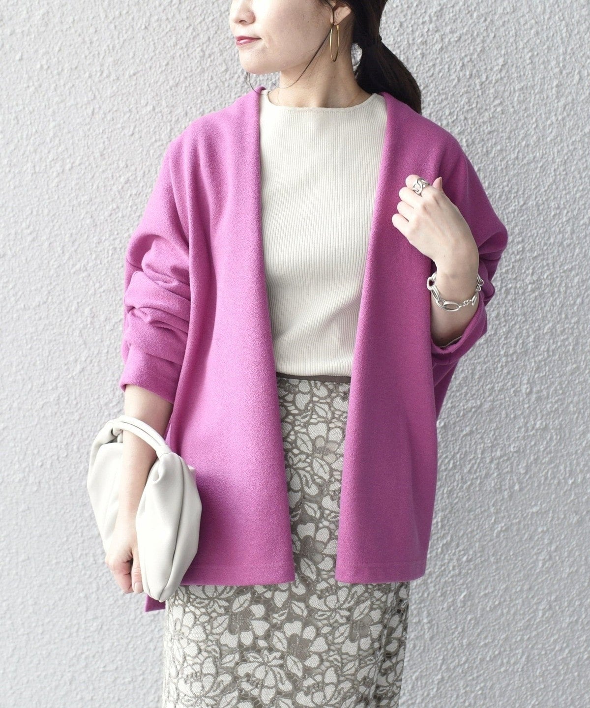 〈手洗い可能〉 ダブルフェイス ショート 羽織り