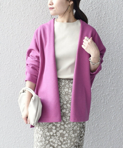 〈手洗い可能〉 ダブルフェイス ショート 羽織り