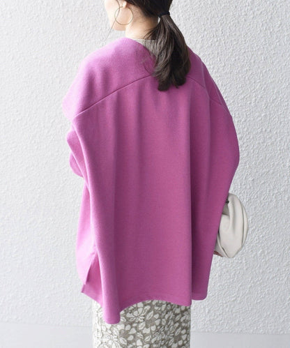 〈手洗い可能〉 ダブルフェイス ショート 羽織り