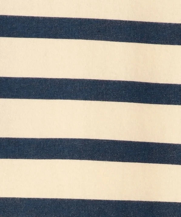 SHIPS KIDS:ボーダー ボートネック TEE(145〜160cm)