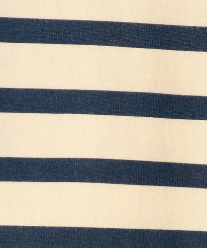 SHIPS KIDS:ボーダー ボートネック TEE(145〜160cm)