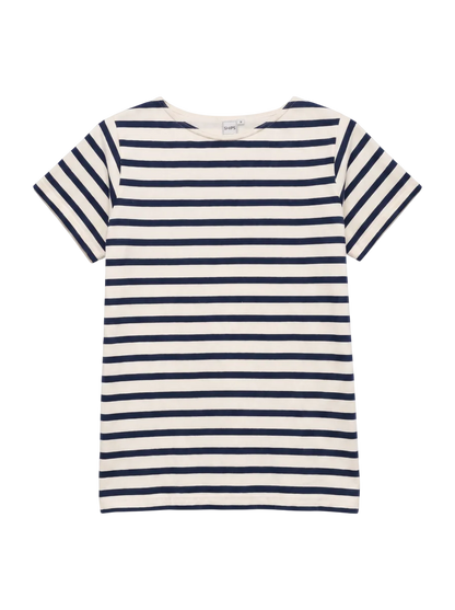 SHIPS KIDS:ボーダー ボートネック TEE(145〜160cm)