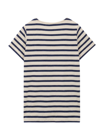 SHIPS KIDS:ボーダー ボートネック TEE(145〜160cm)