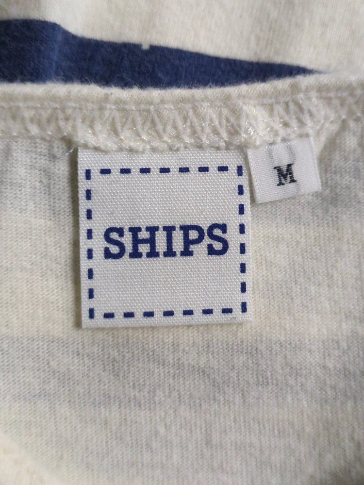 SHIPS KIDS:ボーダー ボートネック TEE(145〜160cm)