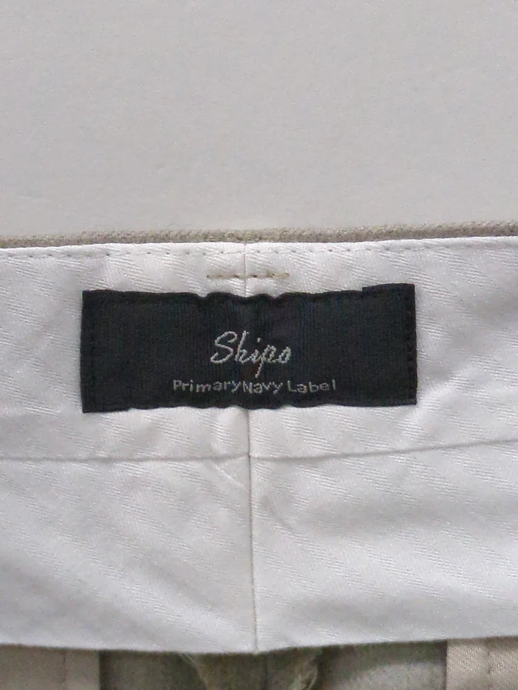 SHIPS Primary Navy Label:〈手洗い可能〉マーベルト パンツ