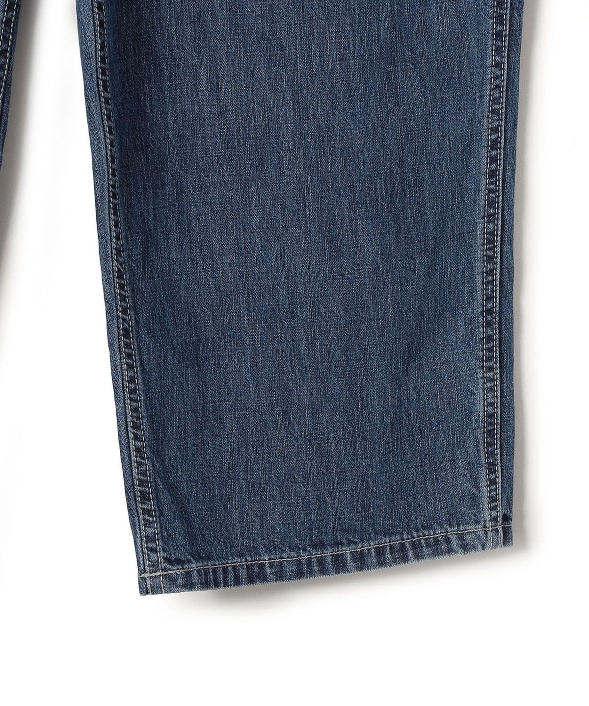 SHIPS Primary Navy Label:ストレートデニム