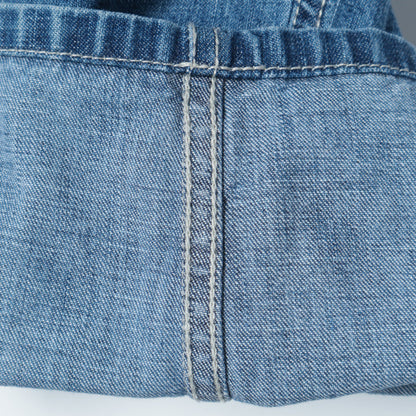 SHIPS Primary Navy Label:ストレートデニム