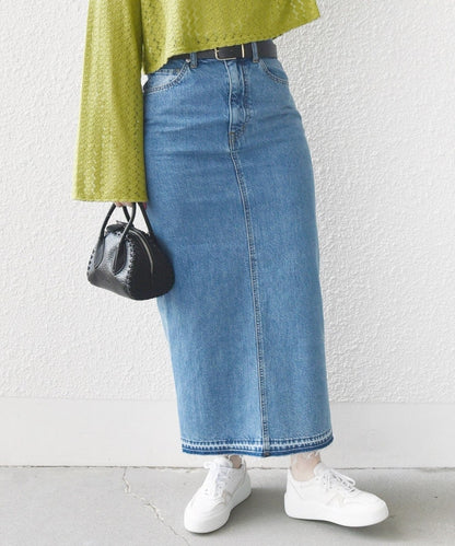 〈洗濯機可能〉Ｉライン デニム スカート 24SS