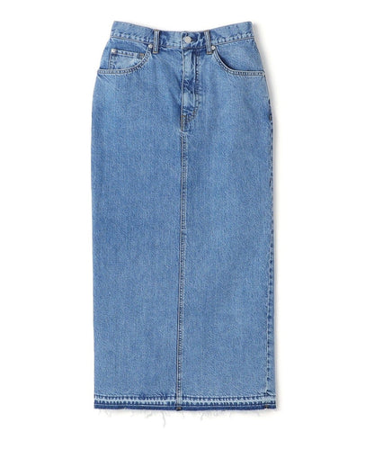 〈洗濯機可能〉Ｉライン デニム スカート 24SS