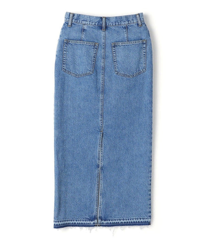 〈洗濯機可能〉Ｉライン デニム スカート 24SS